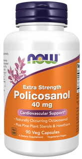 Policosanol, Extra Strength 40 mg Veg Capsules