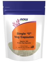 Empty Capsules, Vegetarian, Single "0"