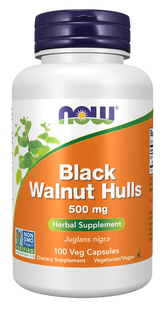 Black Walnut Hulls 500 mg Veg Capsules