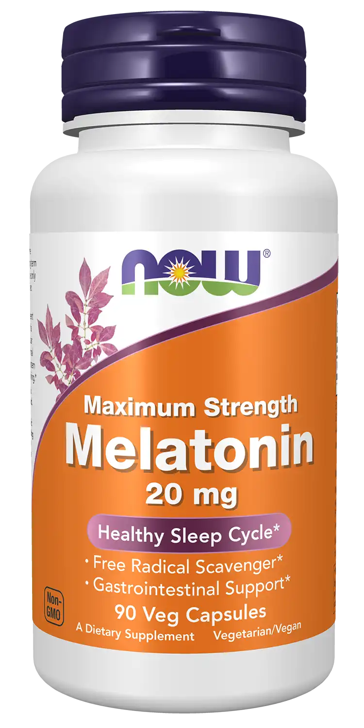 Melatonin, Maximum Strength 20 mg Veg Capsules